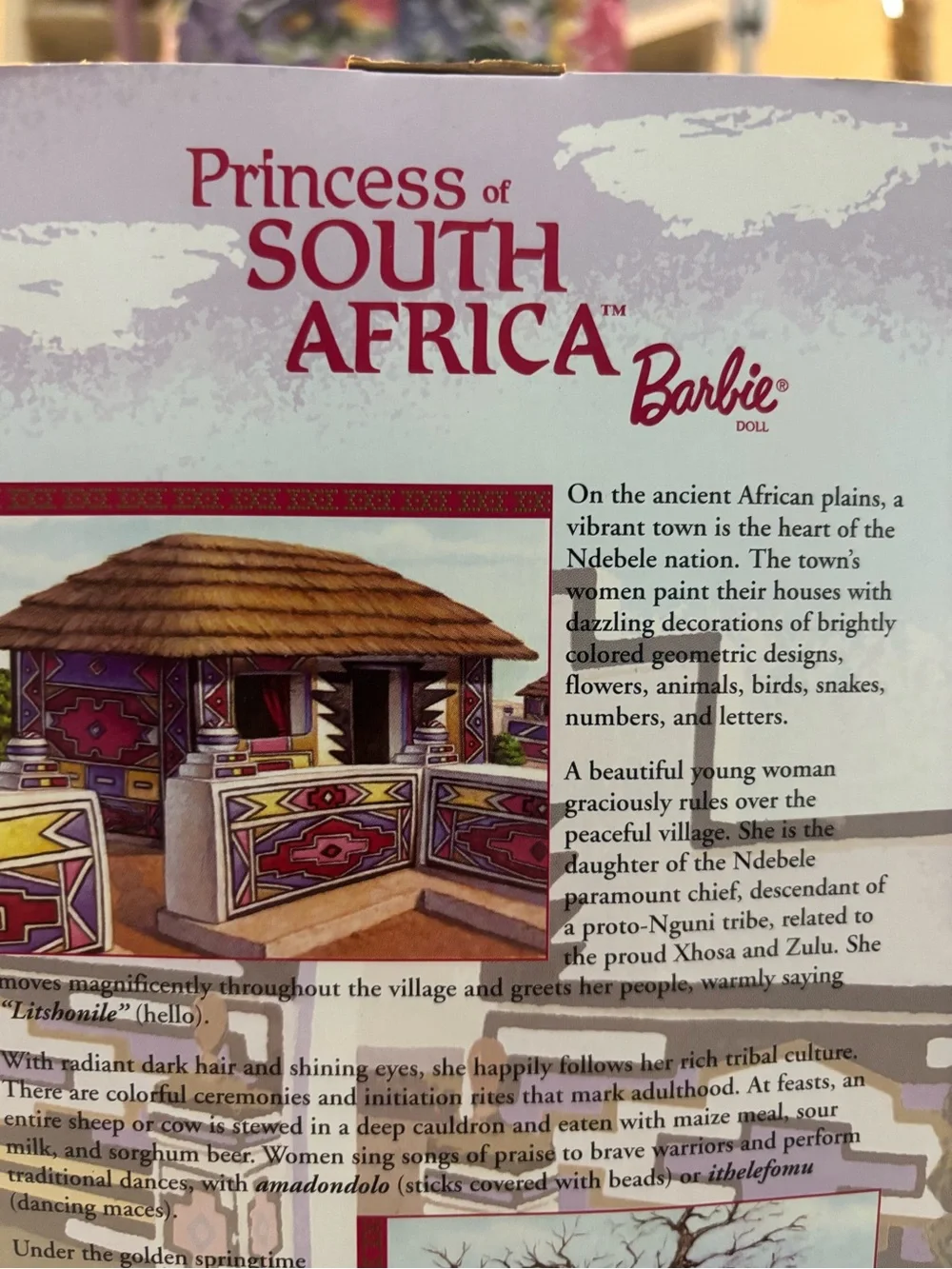 Princess of South Africa Barbie Dolls of the World Collector Edition 2002 New